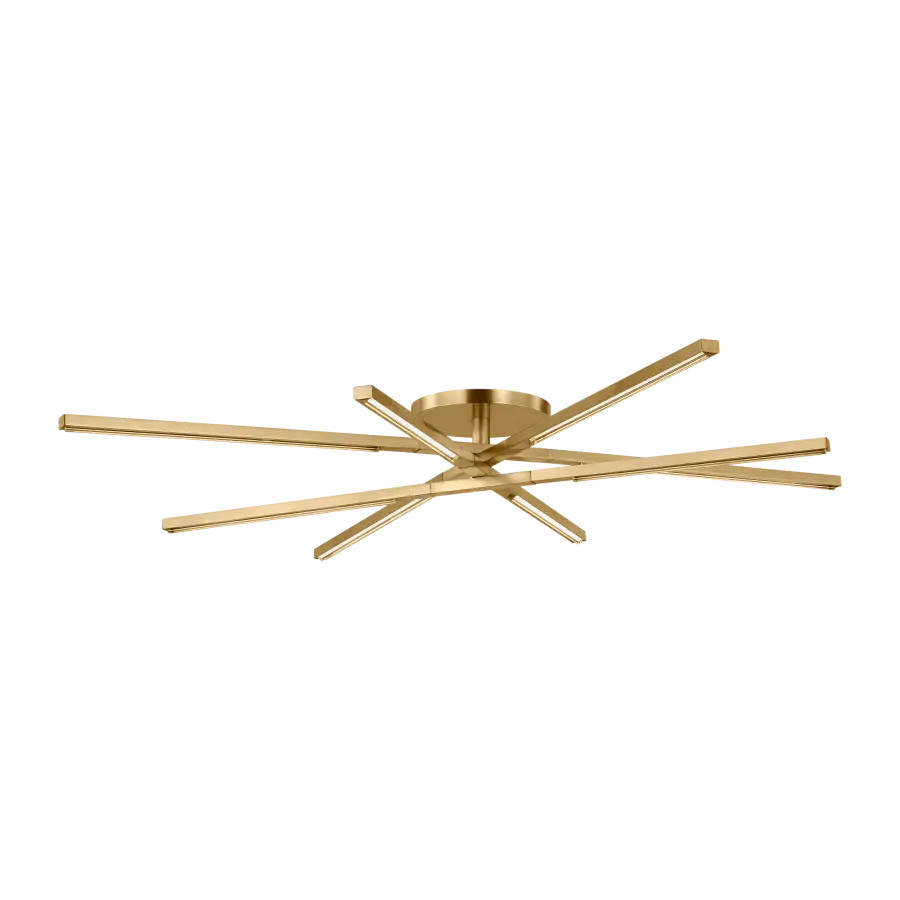 Cityscape Grande Flush Mount in Hand-Rubbed Antique Brass - Image 3
