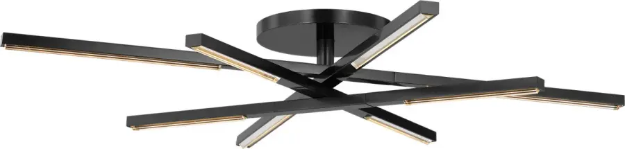 Sophisticated Crystal Flush Mount with Warm LED Illumination - Image 3