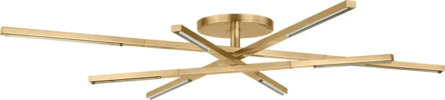 Cityscape Medium Flush Mount in Hand-Rubbed Antique Brass - Image 1