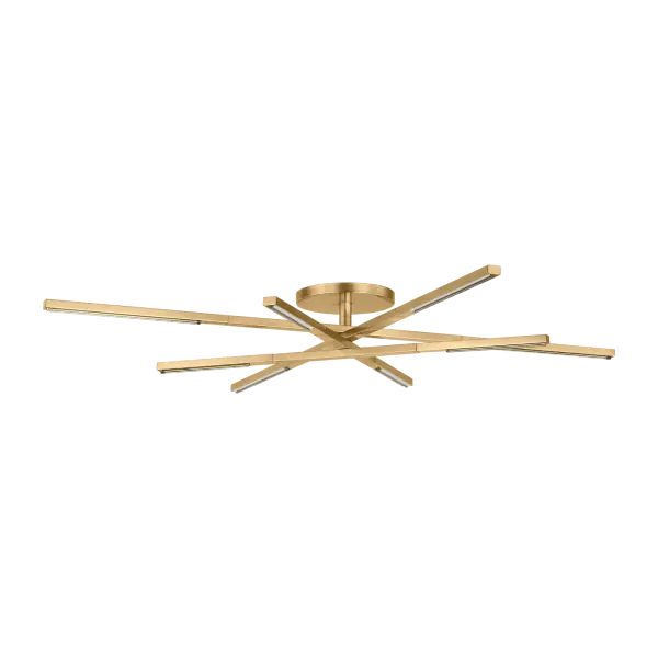 Cityscape Medium Flush Mount in Hand-Rubbed Antique Brass - Image 2