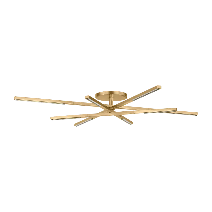 Cityscape Medium Flush Mount in Hand-Rubbed Antique Brass - Image 2