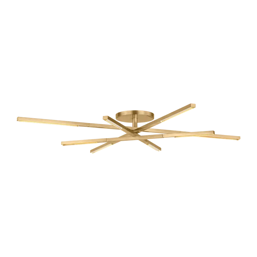Cityscape Medium Flush Mount in Hand-Rubbed Antique Brass - Image 4