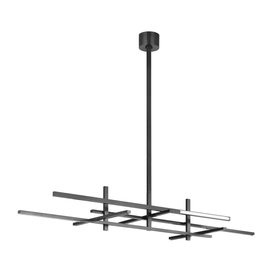 Cityscape Stacked X-Large Linear Chandelier - Image 2
