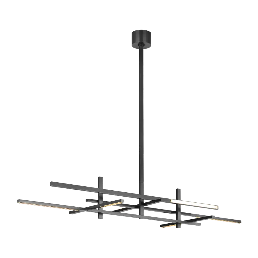 Cityscape Stacked X-Large Linear Chandelier - Image 4