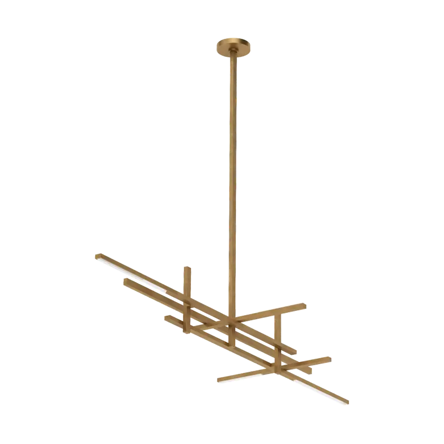 Cityscape Stacked X-Large Linear Chandelier - Image 1