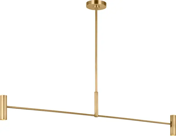 The Ponte Large Linear Chandelier combines timeless elegance with modern proportions. Its hand-rubbed antique brass finish adds warmth and character, while the linear design provides excellent illumination over dining tables and kitchen islands. High-quality 3000K LED with 90 CRI ensures beautiful, natural light rendering.