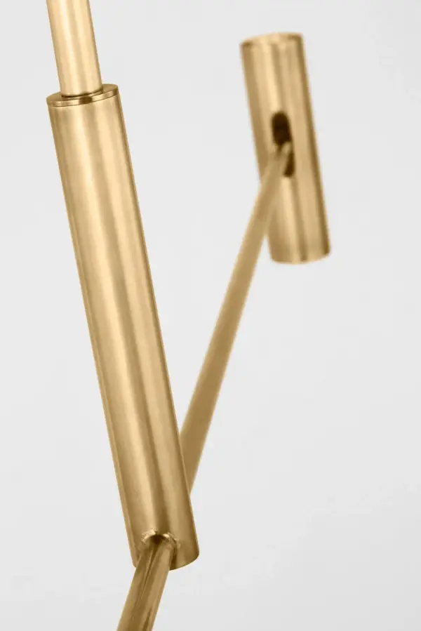 Ponte Large Linear Chandelier in Hand-Rubbed Antique Brass - Image 3