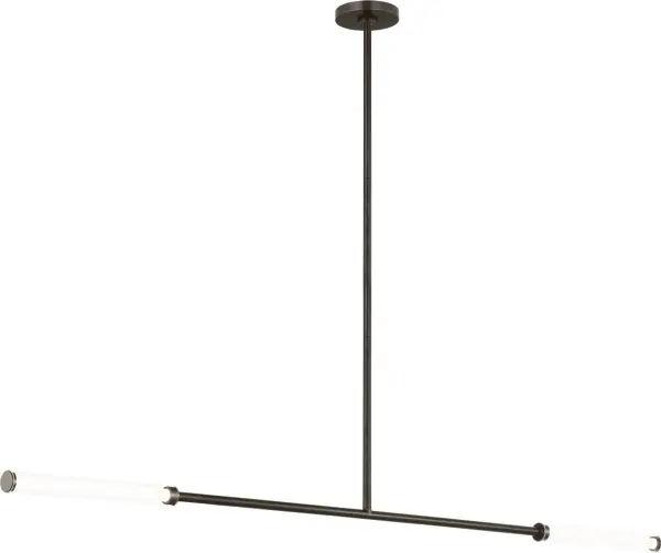 The Poza 56" Linear Chandelier delivers minimalist sophistication with its extended metal arms and soft ambient glow. Perfect for anchoring long dining tables or kitchen islands, it combines ultramodern design with precision craftsmanship.
