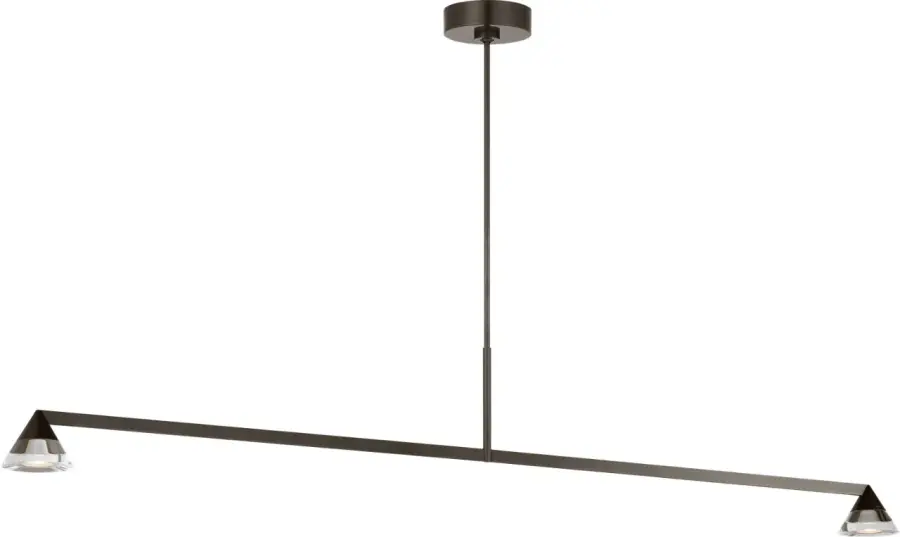 Midrand Crystal 60" Linear Chandelier - Image 1