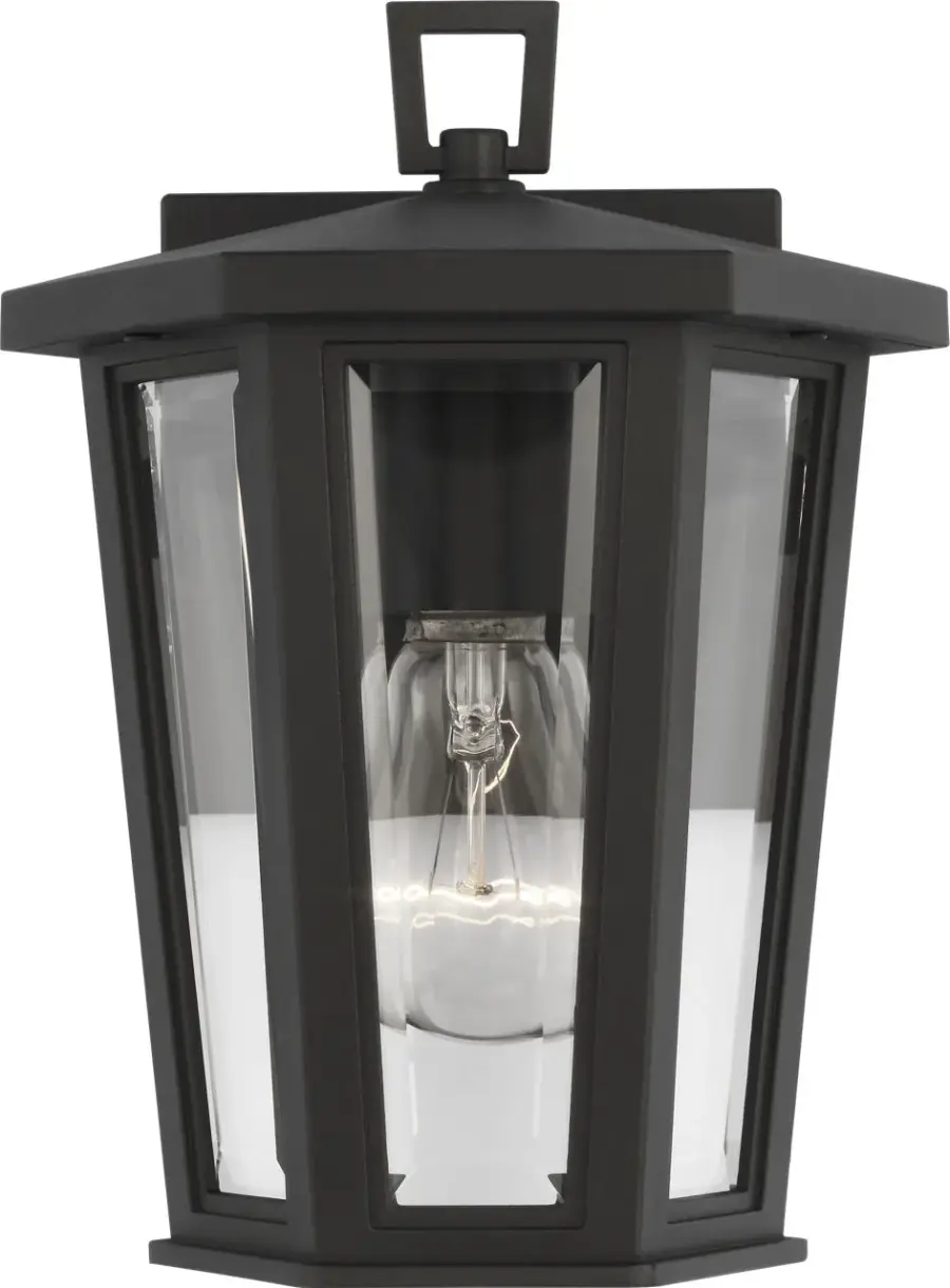 Witley Mini Wall Lantern in Textured Black - Image 1