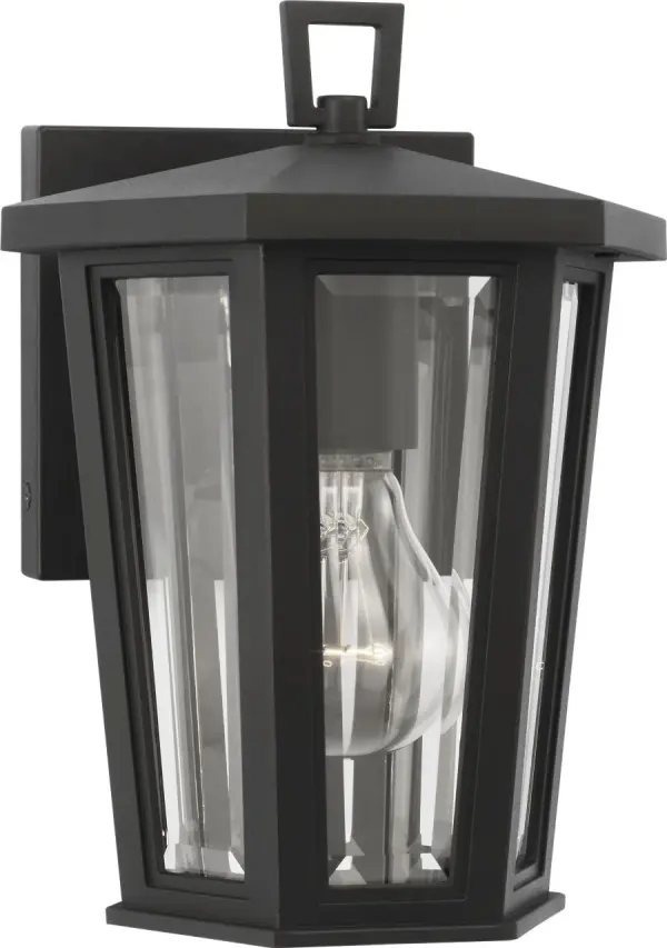 Witley Mini Wall Lantern in Textured Black - Image 3