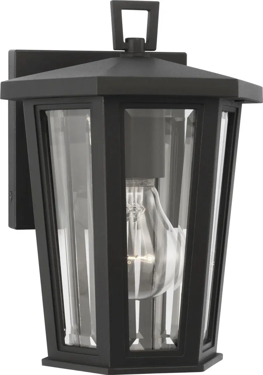 Witley Mini Wall Lantern in Textured Black - Image 3