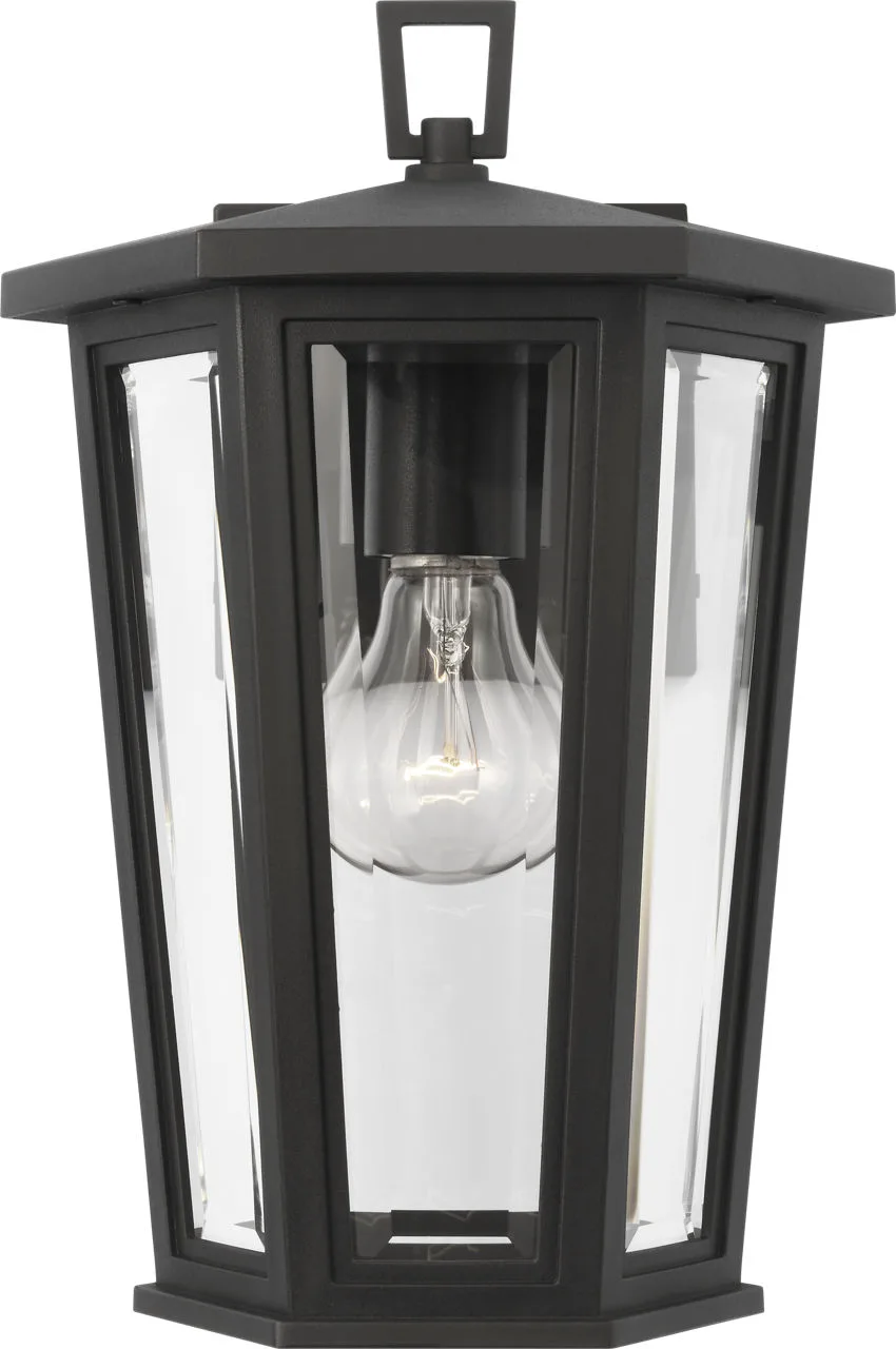 Witley Small Wall Lantern in Textured Black