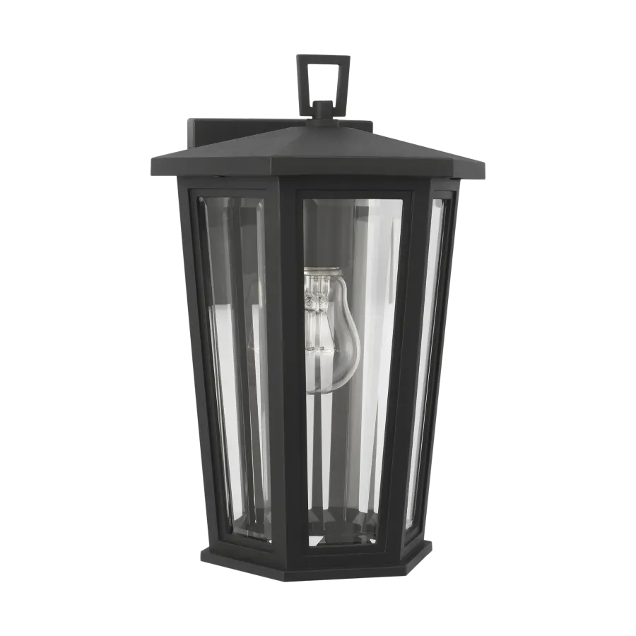 Witley Small Wall Lantern in Textured Black - Image 2