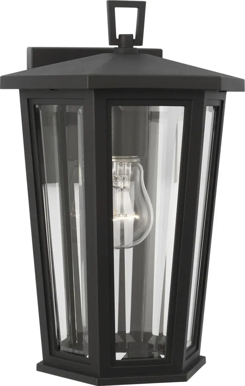 Witley Small Wall Lantern in Textured Black - Image 3