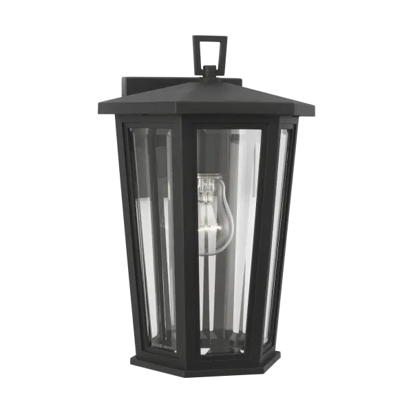 Witley Small Wall Lantern in Textured Black - Image 4