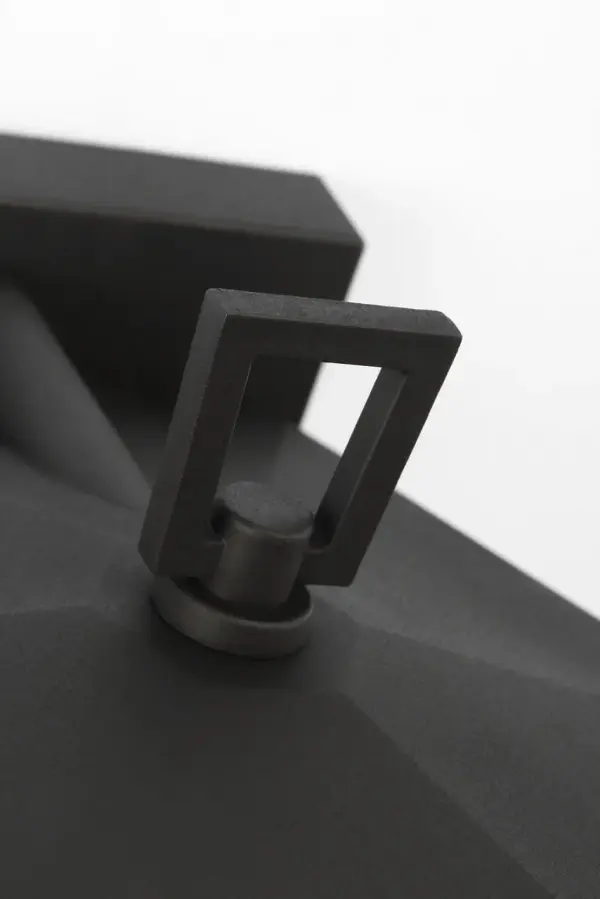 Witley Small Wall Lantern in Textured Black - Image 5