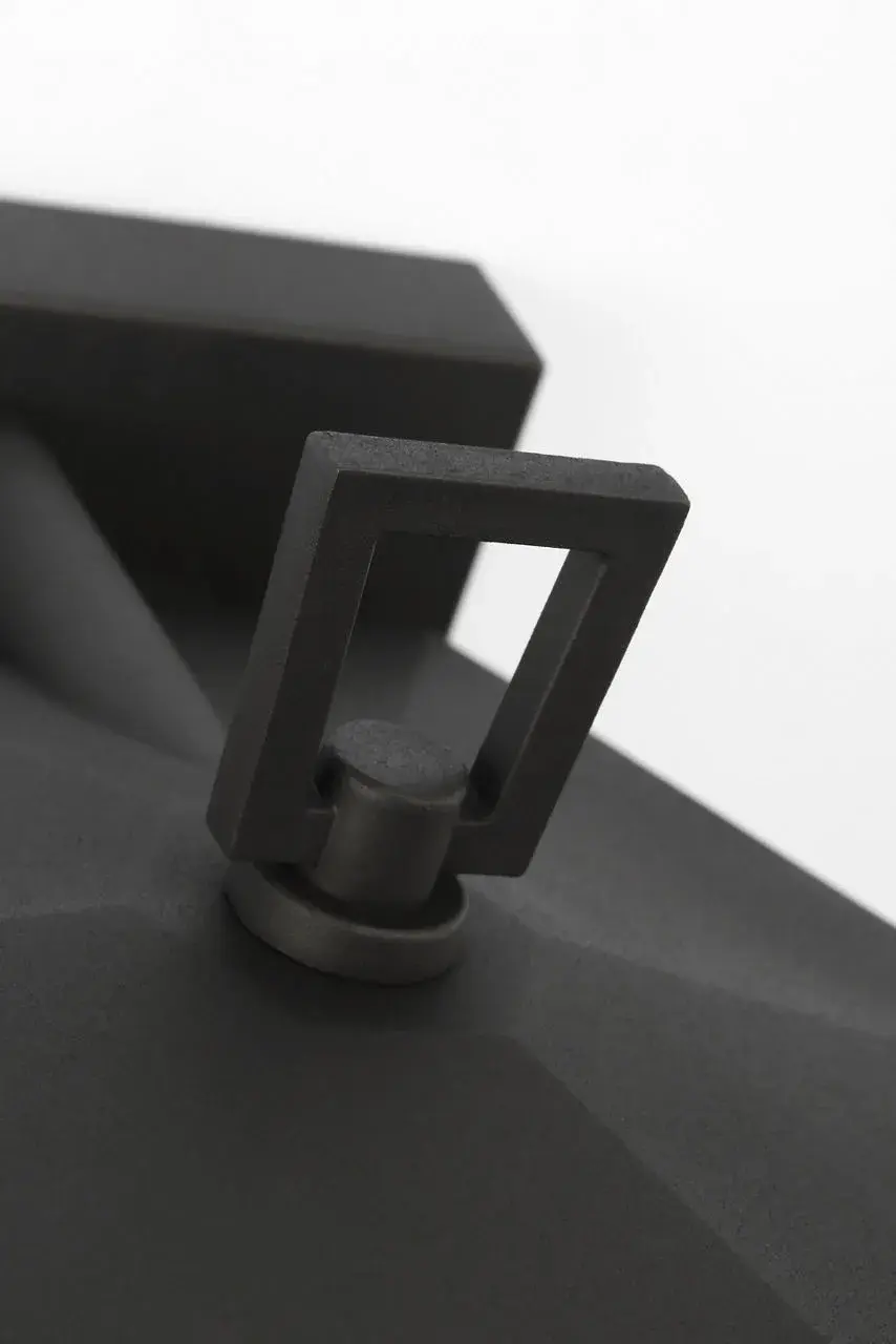 Witley Small Wall Lantern in Textured Black - Image 5
