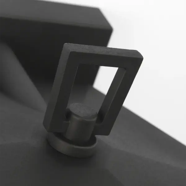 Witley Small Wall Lantern in Textured Black - Image 6