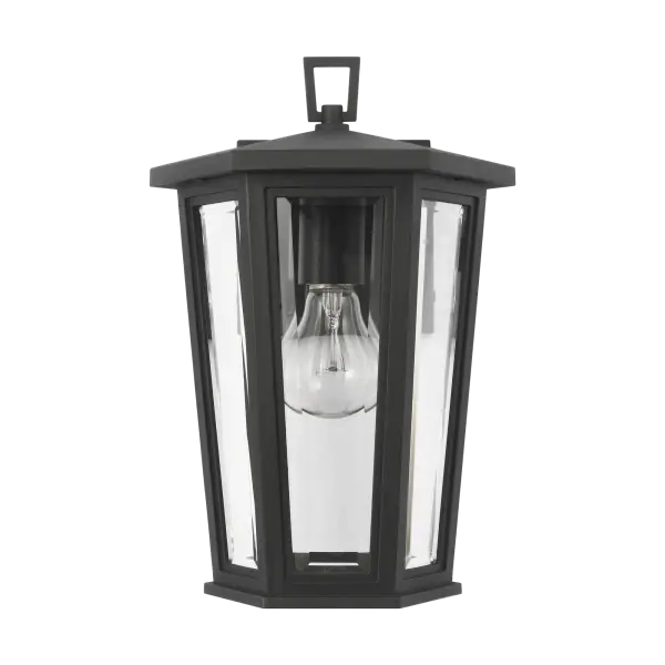 Witley Small Wall Lantern in Textured Black - Image 7