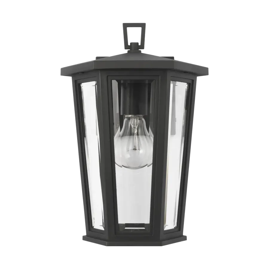 Witley Small Wall Lantern in Textured Black - Image 7