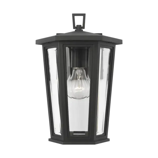 Witley Small Wall Lantern in Textured Black - Image 8