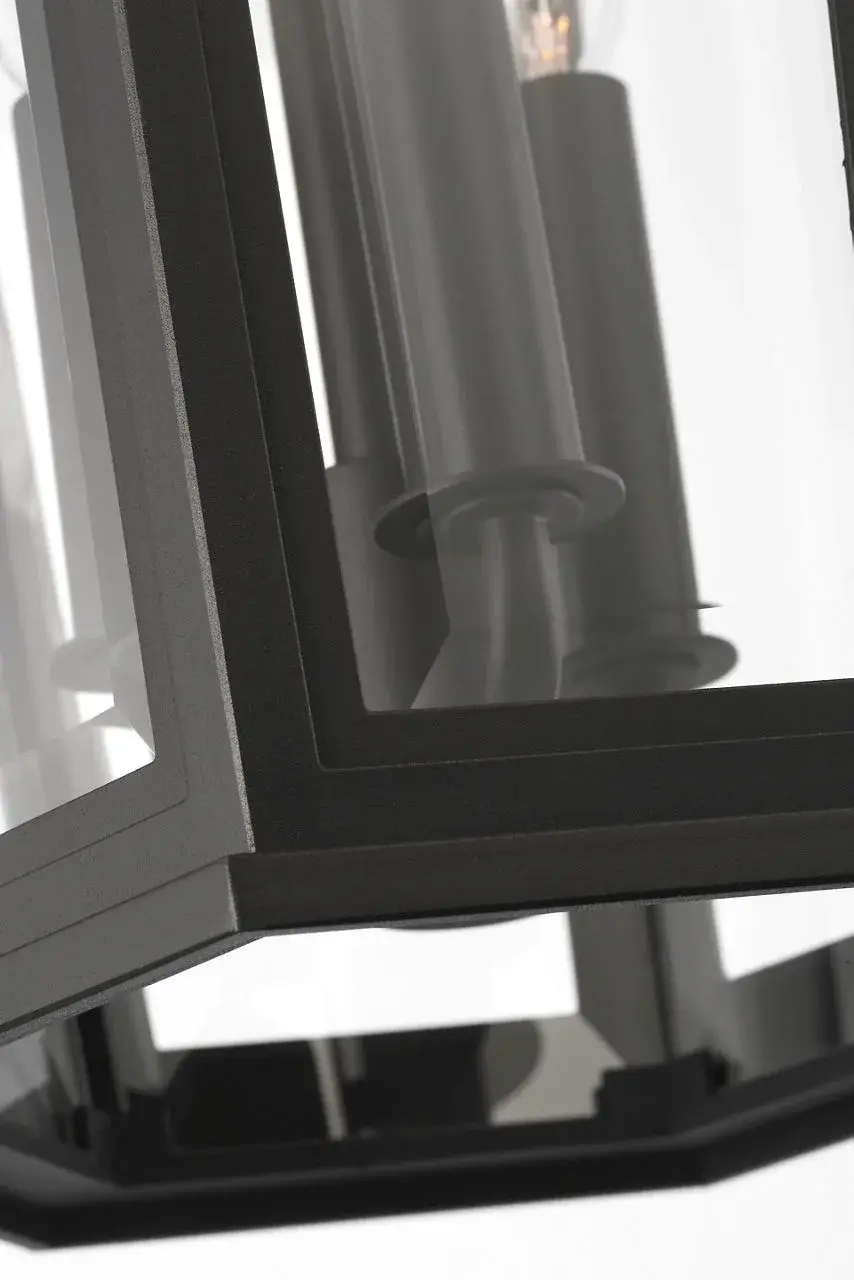 Witley Large Pendant Lantern in Textured Black - Image 3