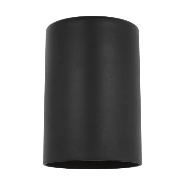 Outdoor Cylinder Small One Light Wall Lantern in Textured Black - Image 5
