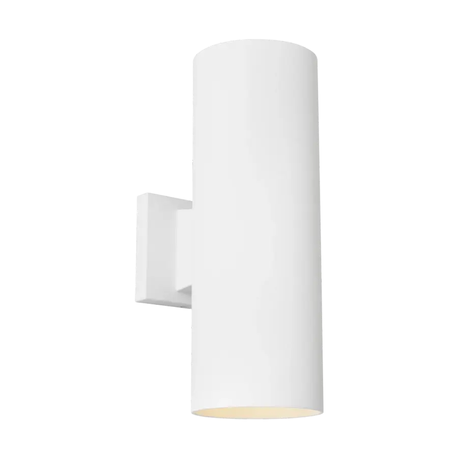 Outdoor Cylinder Medium Two Light Wall Lantern - Image 1