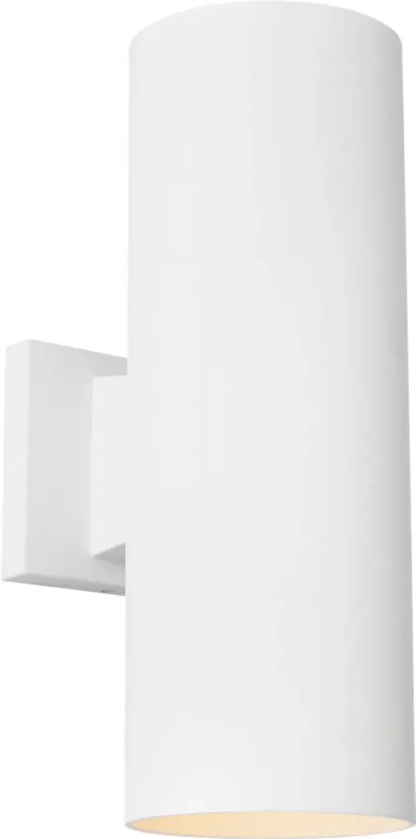 Outdoor Cylinder Medium Two Light Wall Lantern - Image 4