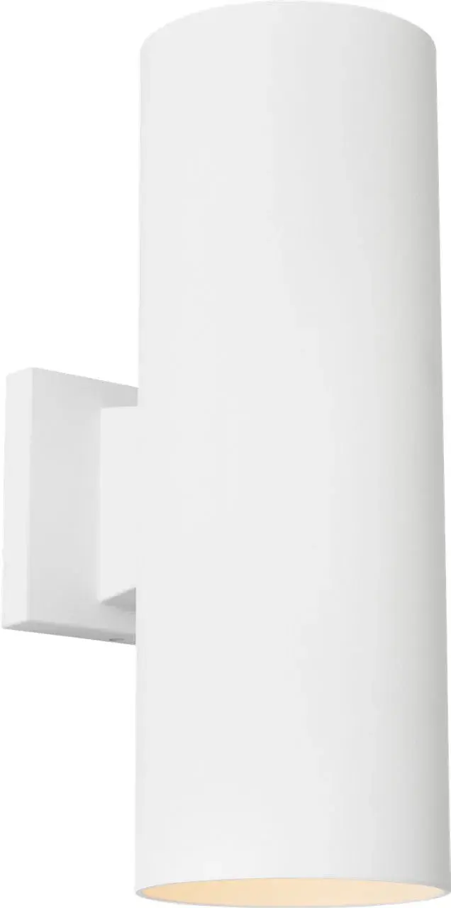 Outdoor Cylinder Medium Two Light Wall Lantern - Image 4