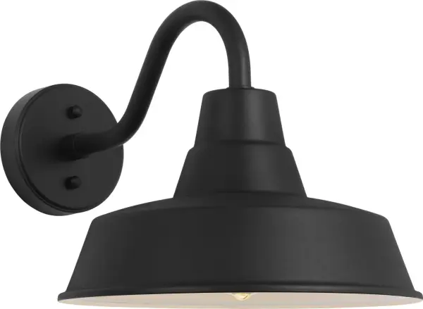 The StoneStrong Medium Wall Lantern combines classic barn light styling with modern durability. Its textured black finish and robust construction make it ideal for outdoor applications requiring both aesthetic appeal and weather resistance.