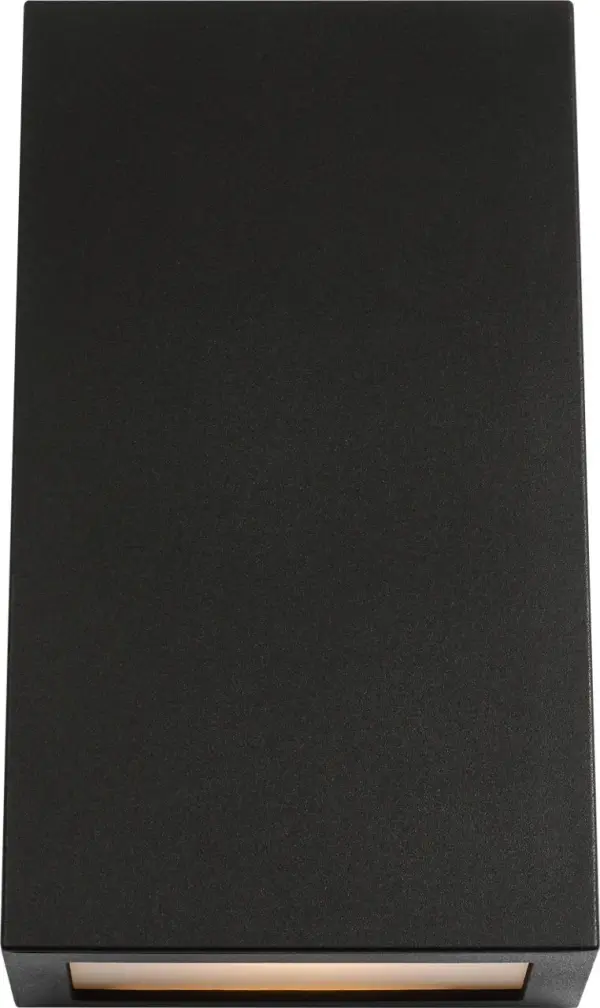 The Kakudo Large LED Wall Lantern combines contemporary design with energy-efficient LED technology in a durable textured black finish, perfect for modern outdoor spaces requiring reliable illumination.