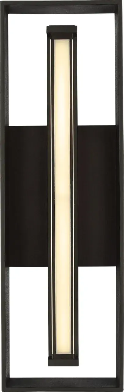 Abner 16" Outdoor Lantern in Textured Black - Image 2