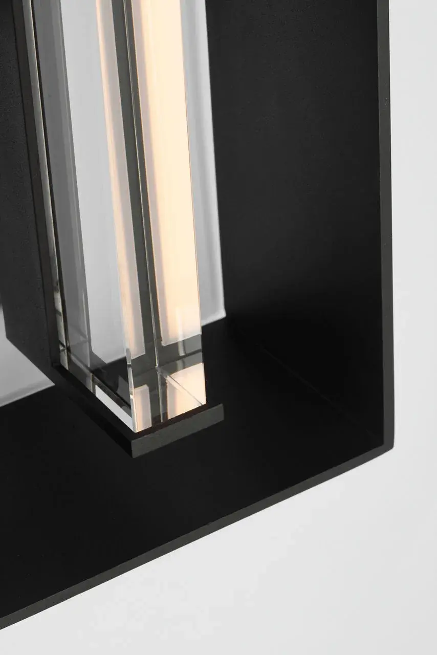 Abner 24" Outdoor Lantern in Textured Black - Image 3