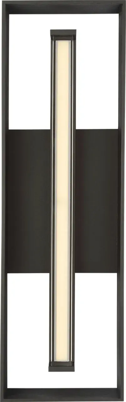 Abner 24" Outdoor Lantern in Textured Black - Image 4