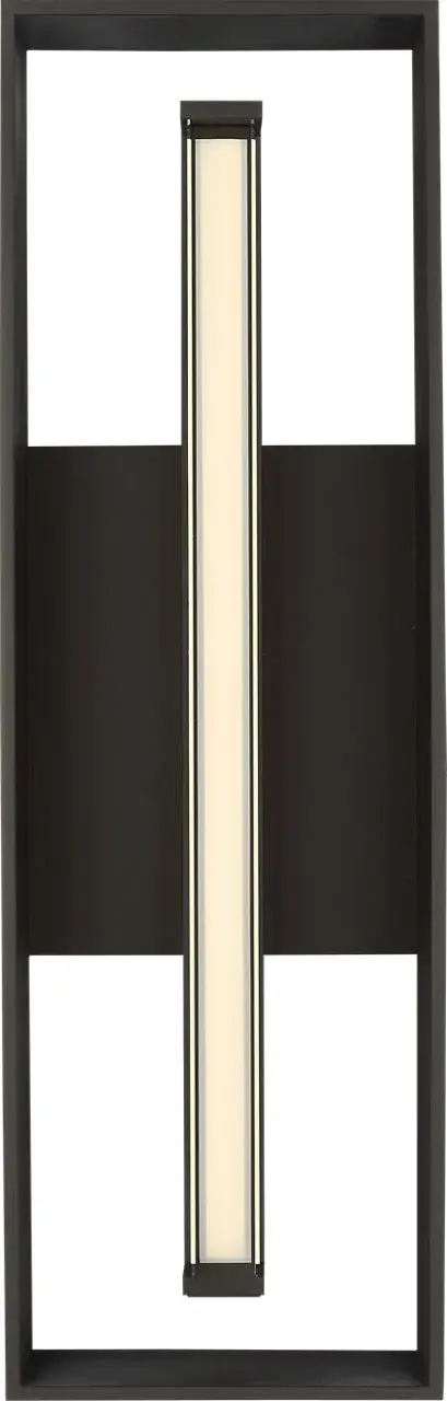 Abner 30" Outdoor Wall Lantern in Textured Black - Image 3