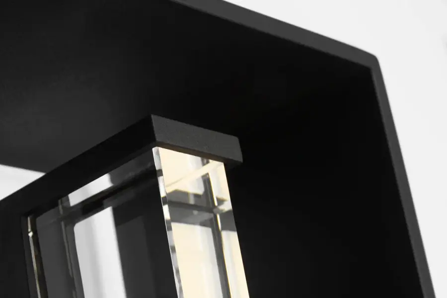 Abner 30" Outdoor Wall Lantern in Textured Black - Image 4
