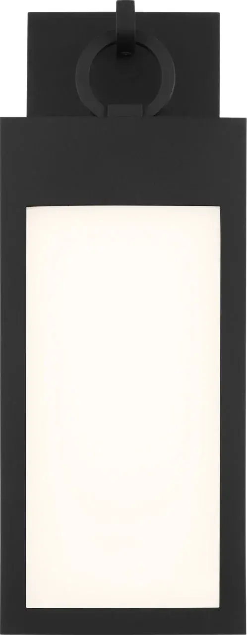 Sesha 16 Outdoor Wall Lantern in Textured Black - Image 4