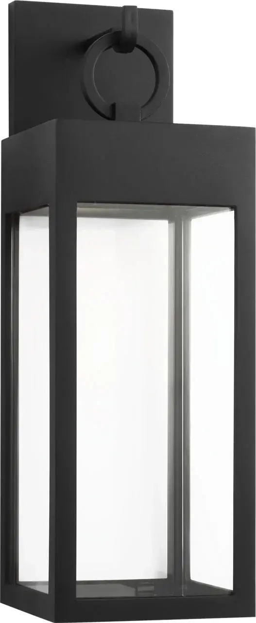 Sesha 20 Wall Lantern in Textured Black - Image 1