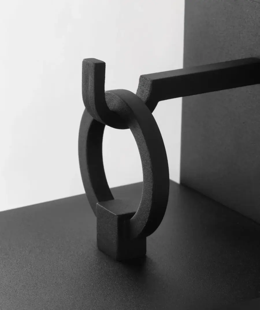 Sesha 20 Wall Lantern in Textured Black - Image 2