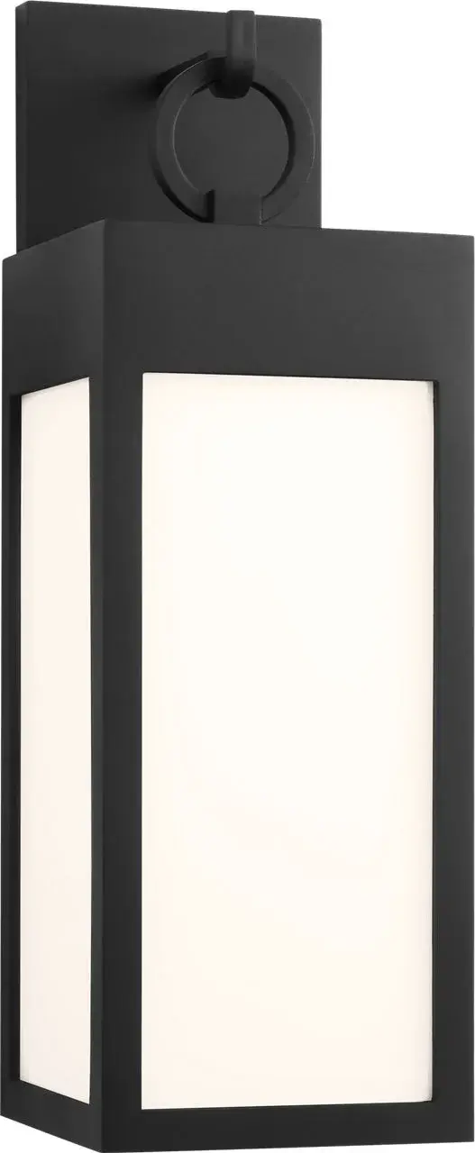 Sesha 20 Wall Lantern in Textured Black - Image 3
