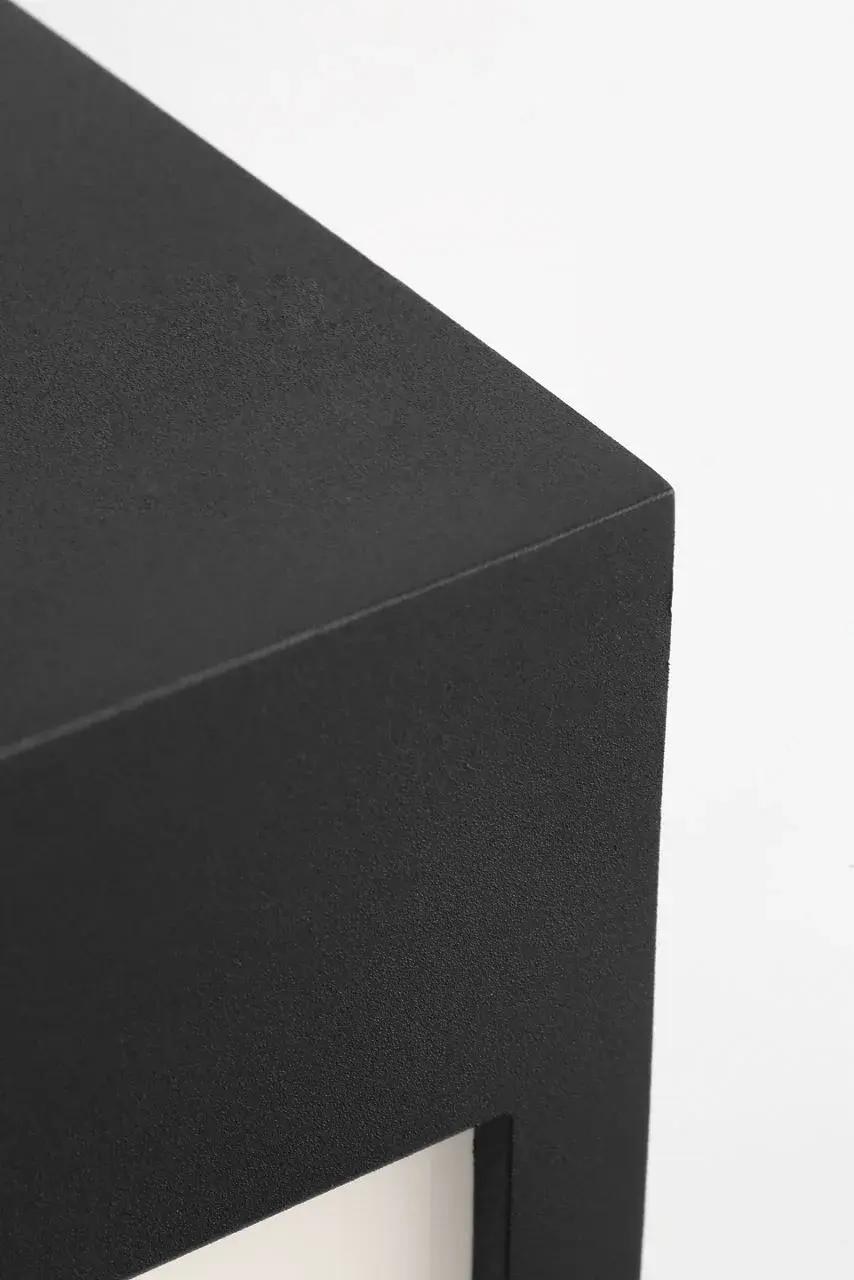 Sesha 20 Wall Lantern in Textured Black - Image 4