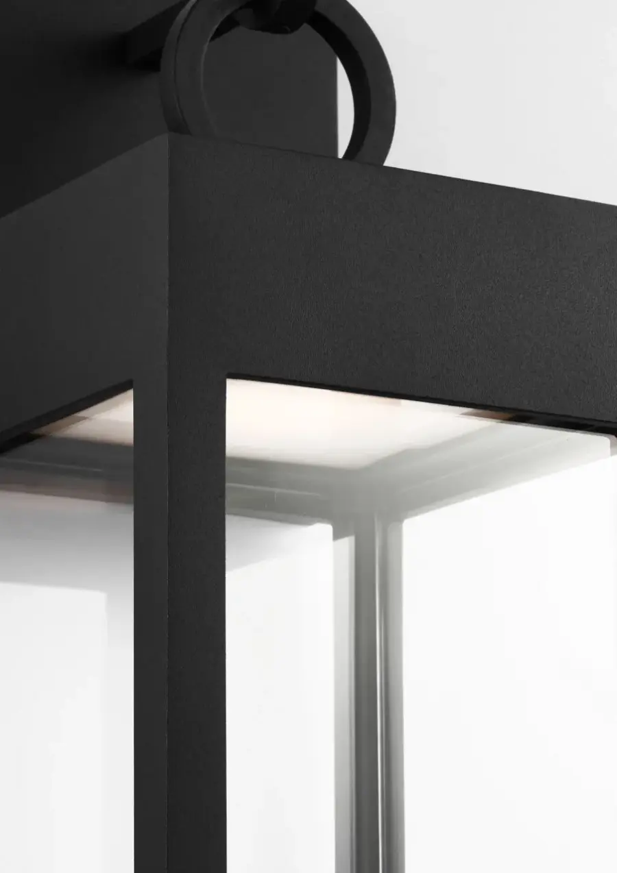 Sesha 20 Wall Lantern in Textured Black - Image 6