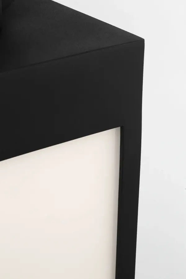 Sesha 27" Wall Lantern in Textured Black - Image 3