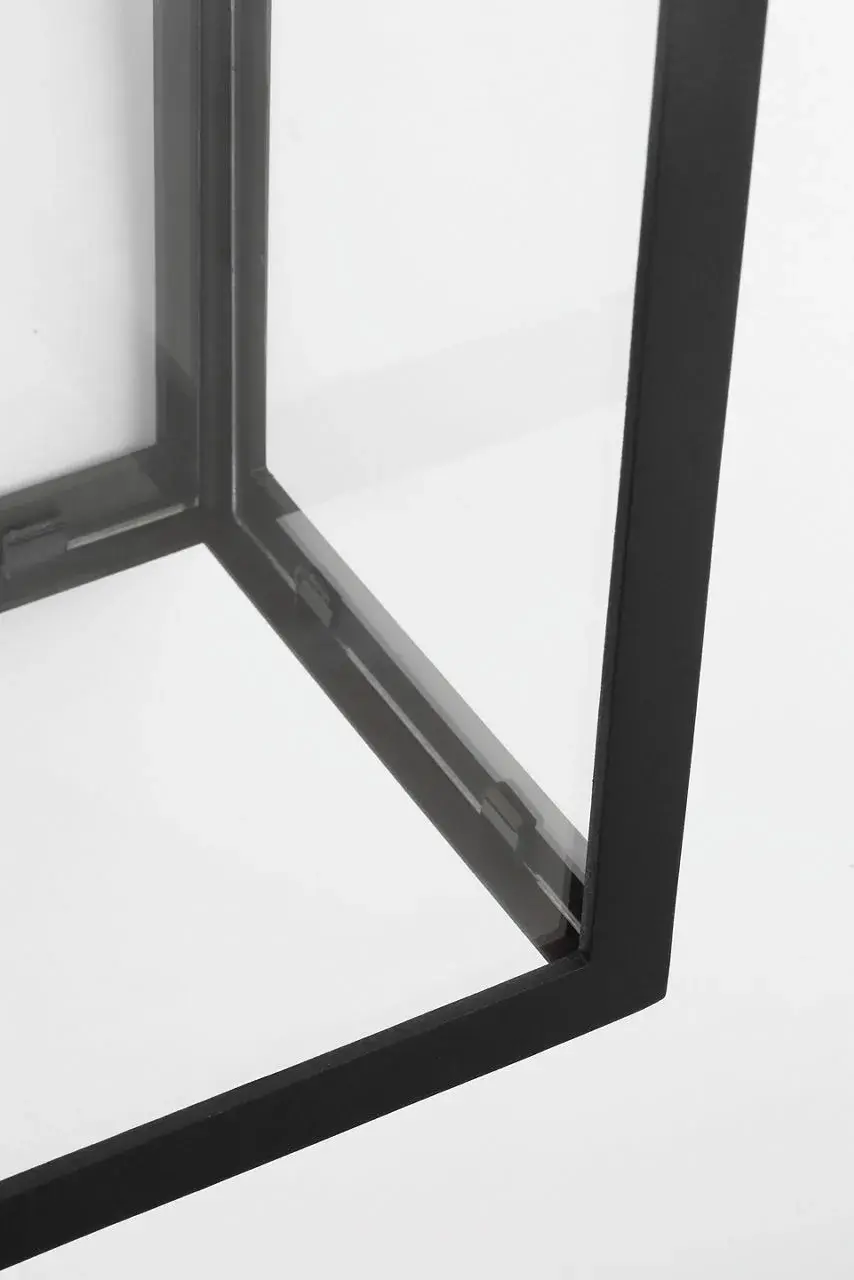 Sesha 27" Wall Lantern in Textured Black - Image 8