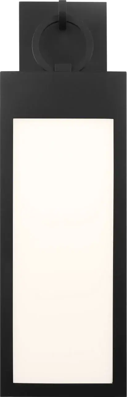 Sesha 30" Wall Lantern in Textured Black - Image 3