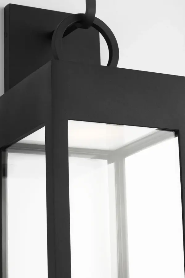 Sesha 30" Wall Lantern in Textured Black - Image 6