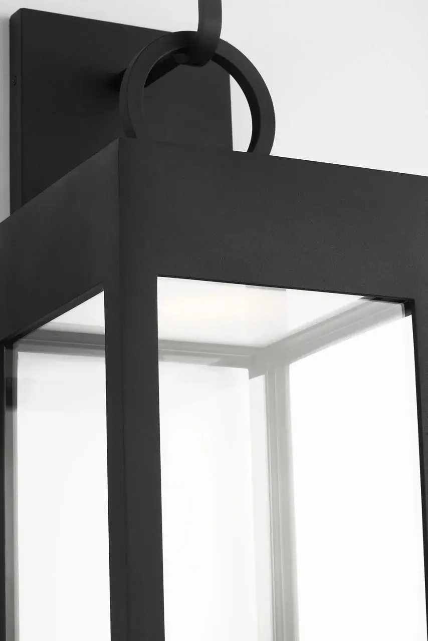 Sesha 30" Wall Lantern in Textured Black - Image 6