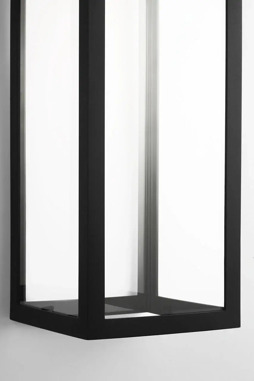 Sesha 30" Wall Lantern in Textured Black - Image 8